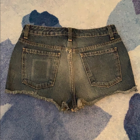 Donating soon! Distressed High Rise Shorts - Picture 2 of 2